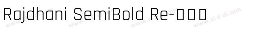 Rajdhani SemiBold Re字体转换